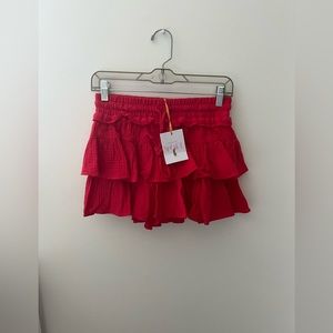 Red skirt